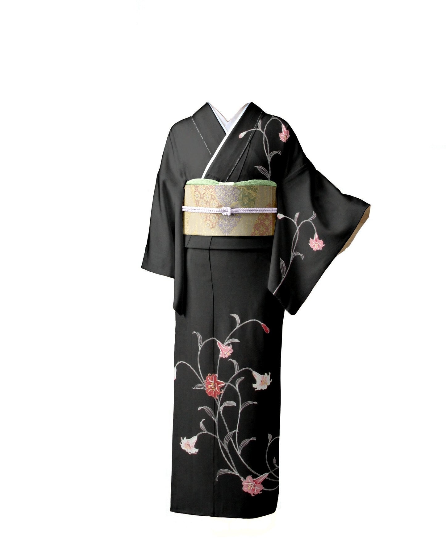 Japanese Pure Silk Kimono (Size M)