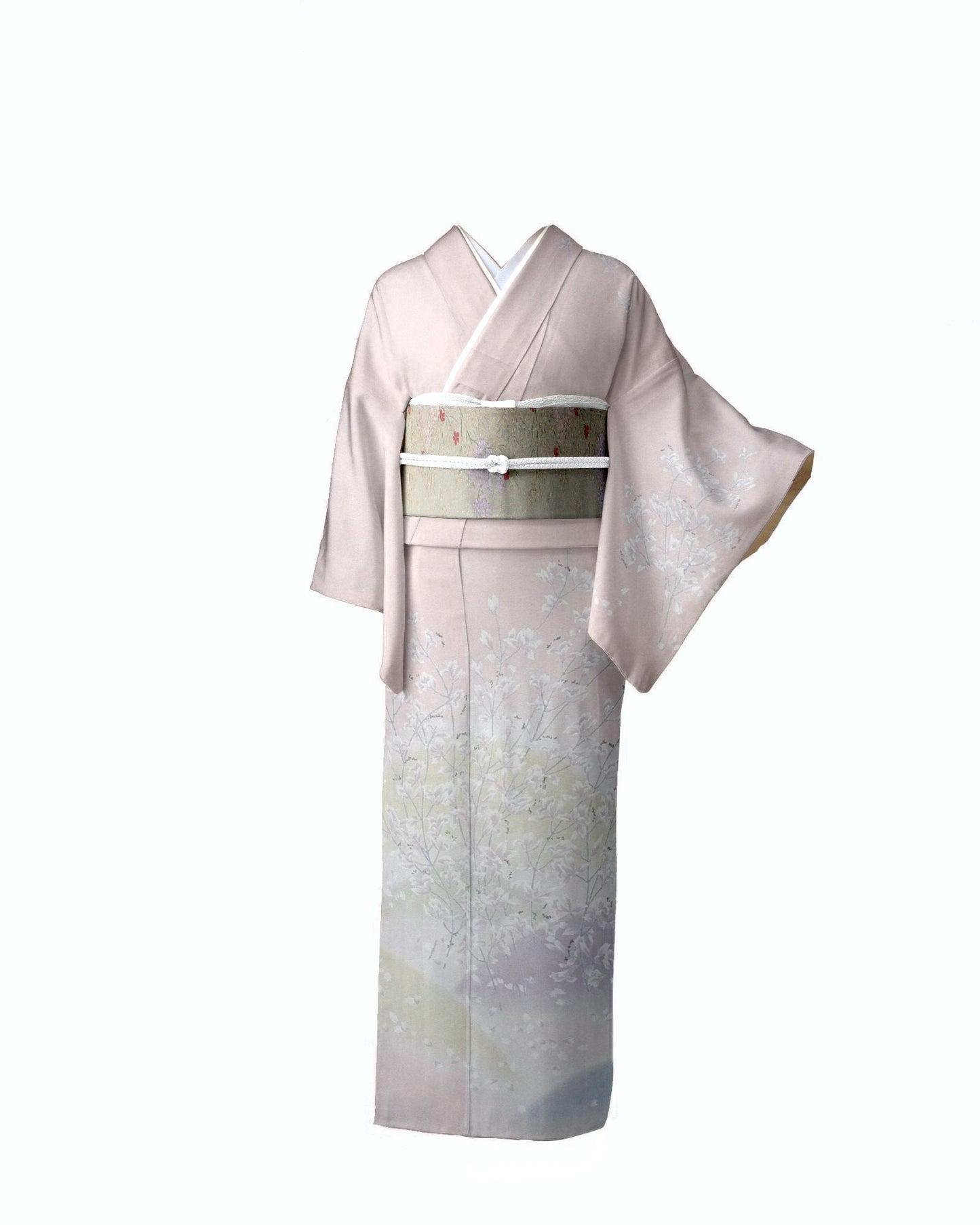 Japanese Pure Silk Kimono (Size L)