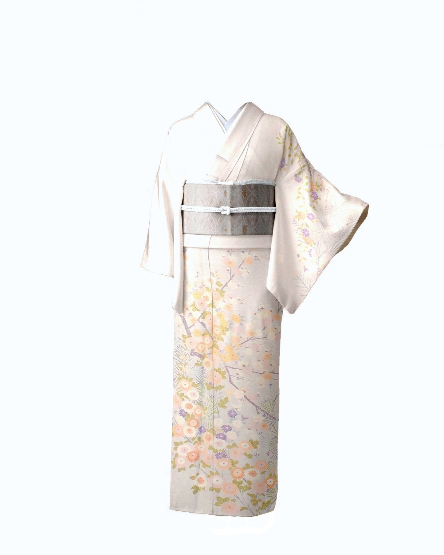 Japanese Pure Silk kimono (Size S)